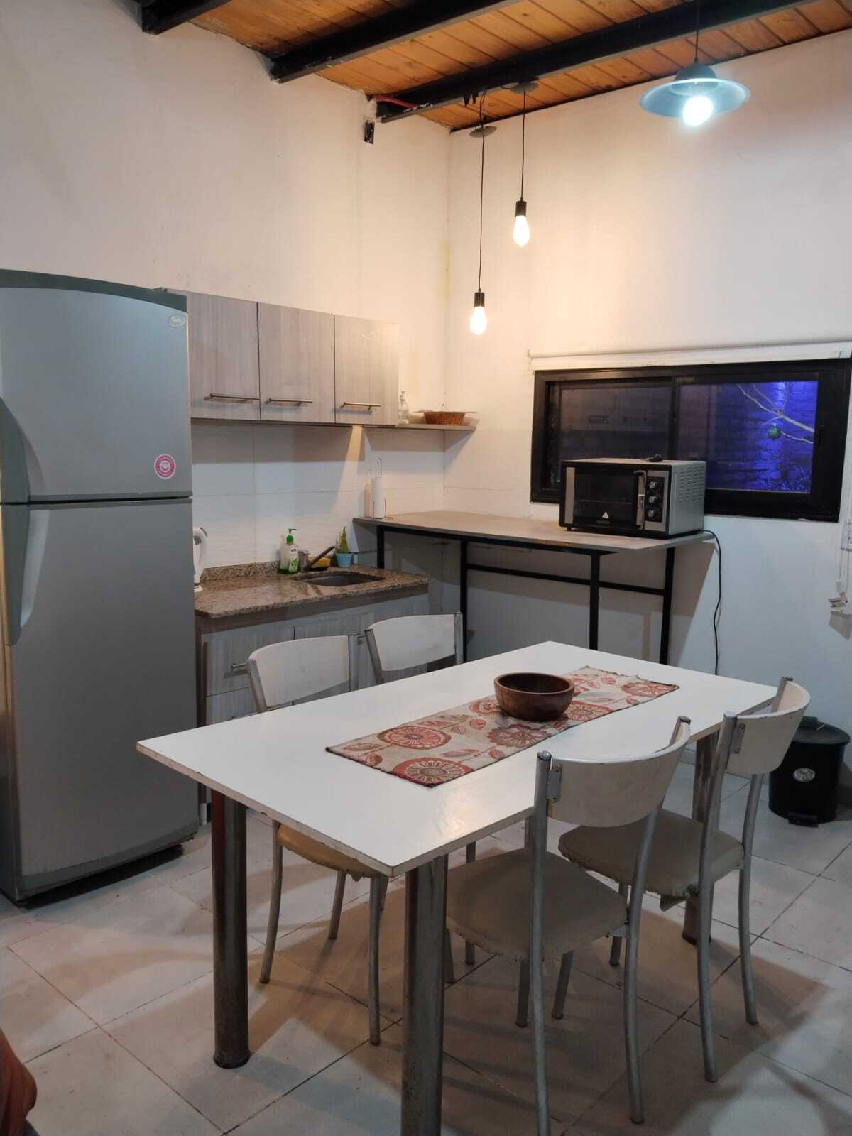 Interior de la cabaña